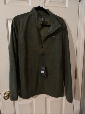 AFTCO Olive Quarter-Zip Pullover